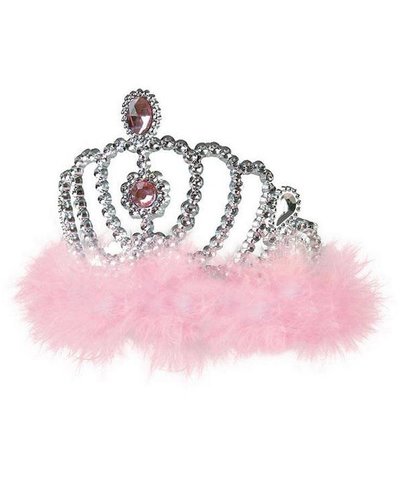 Magicoo Diadem rosa mit Federn