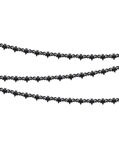 PartyDeco Girlande "Fledermäuse" schwarz 4m