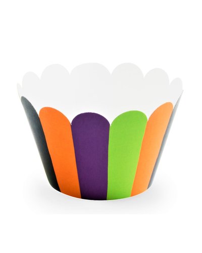 PartyDeco 6 Muffinformen in Halloween Farben