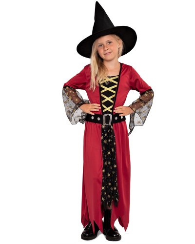 Magicoo Magische Hexe Kostüm für Mädchen