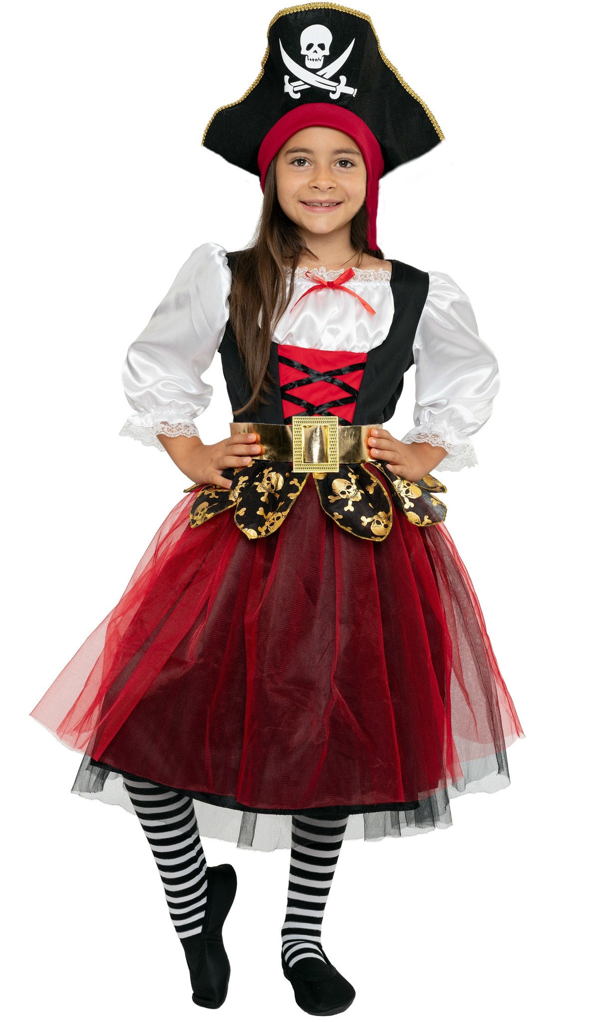 Seeräuber Prinzessin - Piratin Kostüm für Mädchen - Magicoo