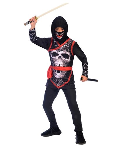 Amscan Gruseliger Halloween Ninja Kostüm für Jungen