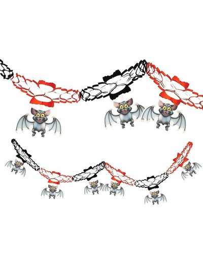 Fiestas Guirca Halloween Girlande mit Fledermäusen 15 x 200 cm