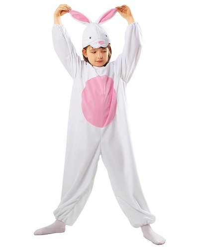 Magicoo Kinderkostüm Hase weiß-rosa