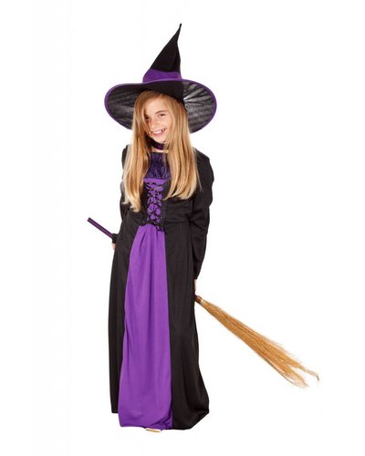 Magicoo Lila Hexenkostüm für Kinder