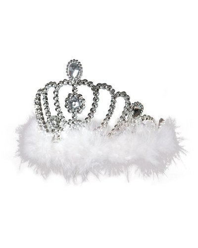 Magicoo Diadem weiß-silber Eisprinzessin