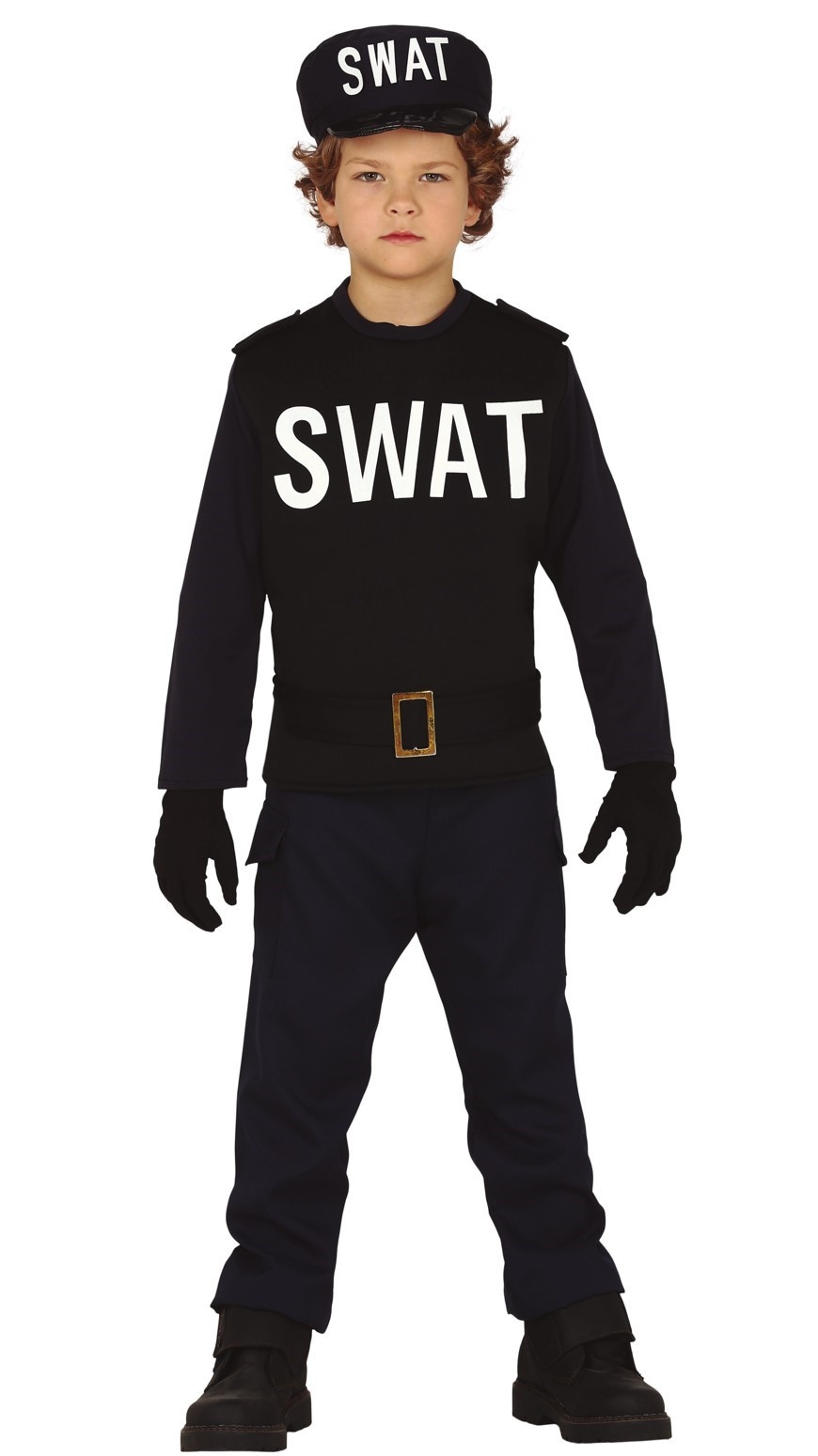 Komplettes SWAT Kostüm für Kinder
