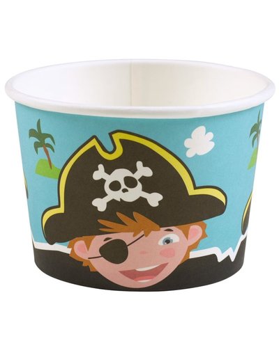 Amscan 8 Eisbecher Piraten aus Papier