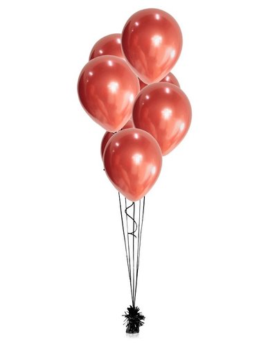 GoDan S. A. 7 Glossy Satin Luftballons rot