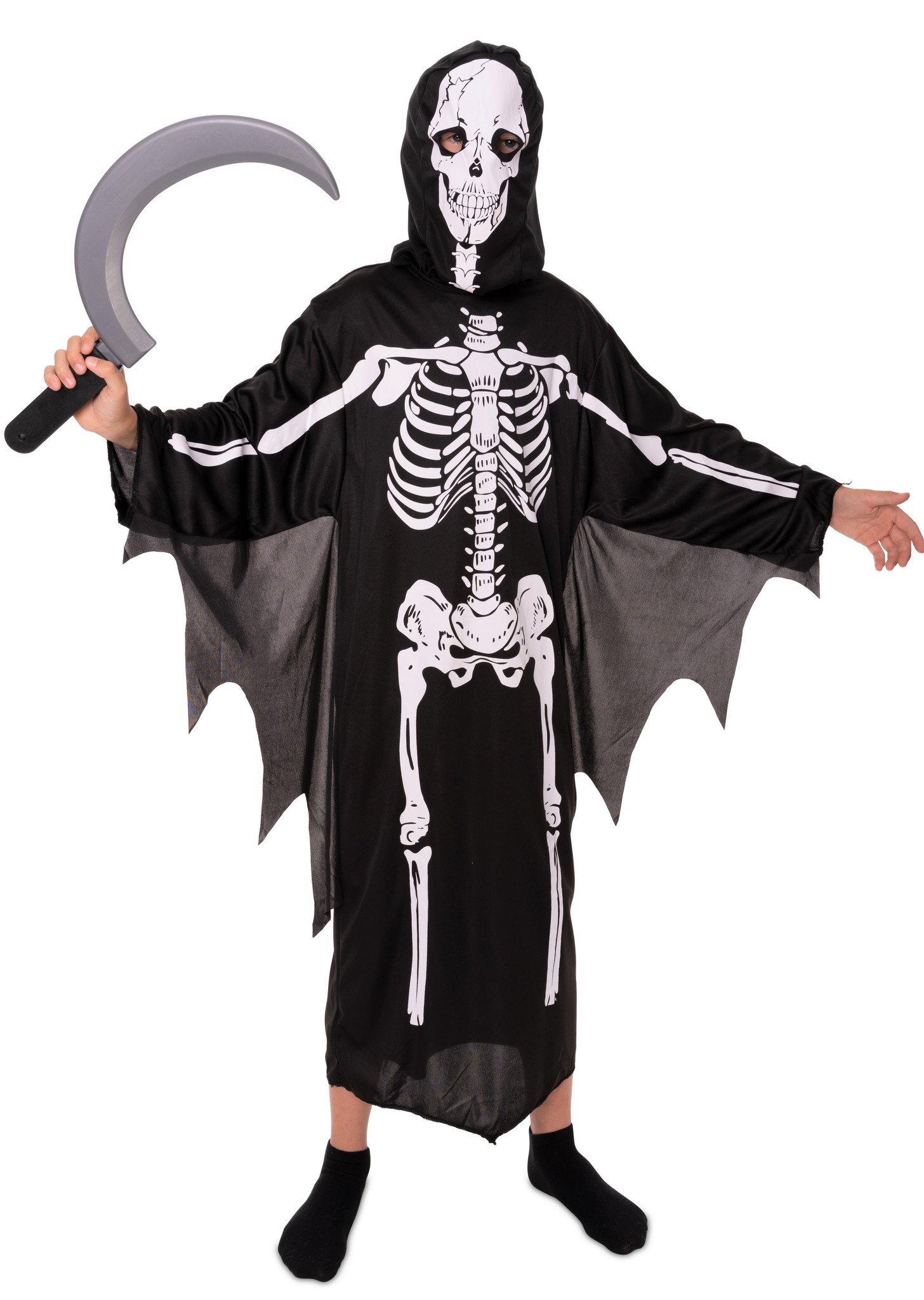 - für Kostüm Magicoo Skelett Kinder