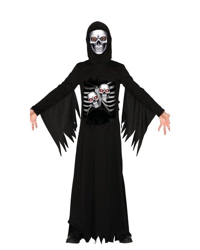 Magicoo Sensemann Skelett Kostüm für Kinder