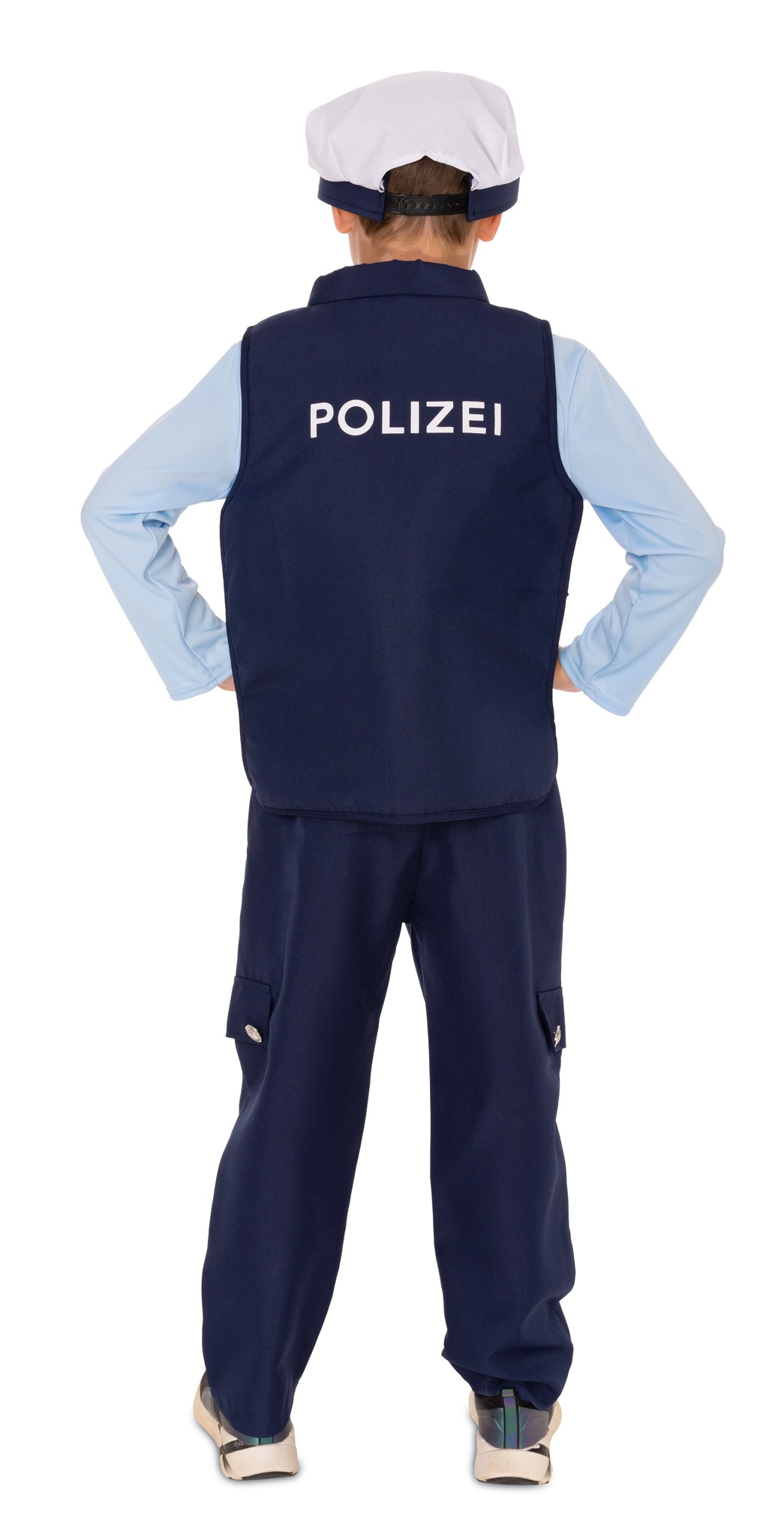Polizei Weste und Polizei Mütze für Kinder SEK Uniform SWAT Kostüm