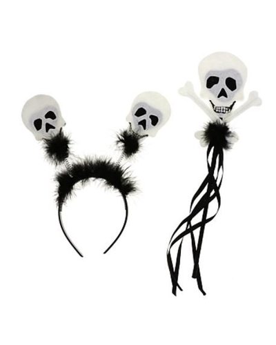 Magicoo Kids Halloween Set mit Schädeln für Mädchen