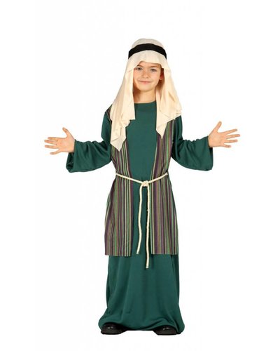 Fiestas Guirca Josef Kostüm Kinder Krippenspiel grün