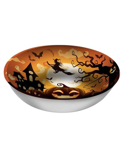 Fiestas Guirca Halloween Schüssel mit Kürbis-Hexen-Motiv