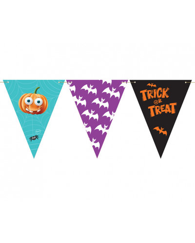 GoDan S. A. Halloween Wimpelgirlande BOO! mit Flaggen