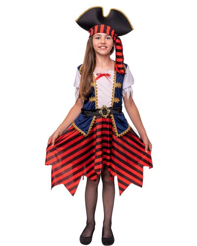Magicoo Karibische Prinzessin - Piratin Kostüm für Mädchen