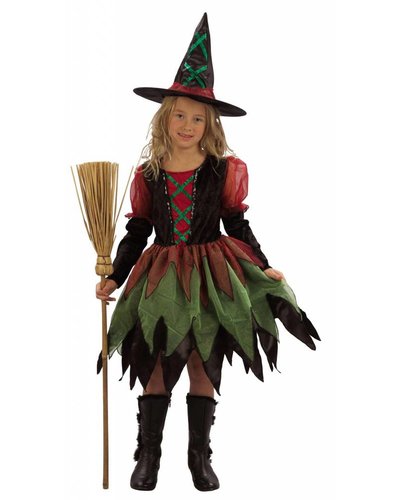 Magicoo "Bunte Hexe" Hexenkostüm für Kind