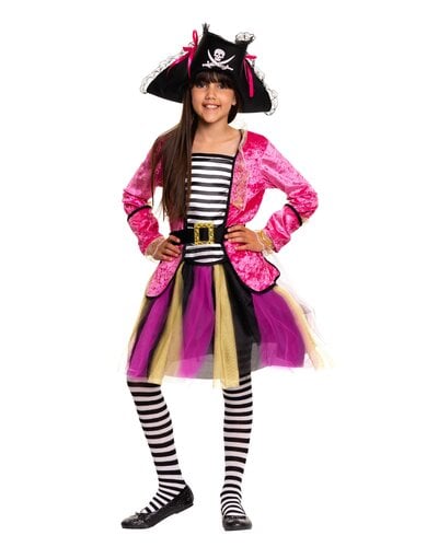 Magicoo Piratenkostüm für Mädchen in Pink