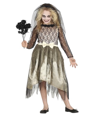 Fiestas Guirca Halloween Zombie Braut Kostüm für Mädchen