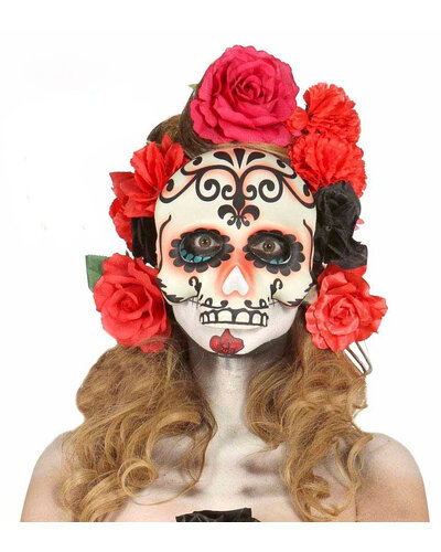 Fiestas Guirca Mexikanische Skelett Maske dia de los muertos