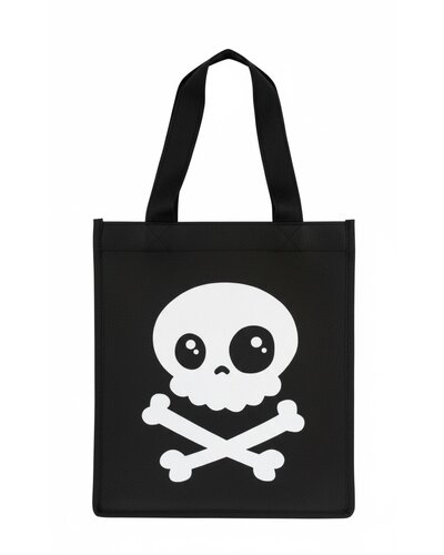 Magicoo Halloween Tasche für Süßigkeiten mit Totenkopf