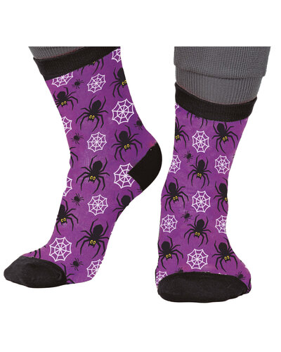 Fiestas Guirca Lila Socken für Kinder mit Halloween-Muster