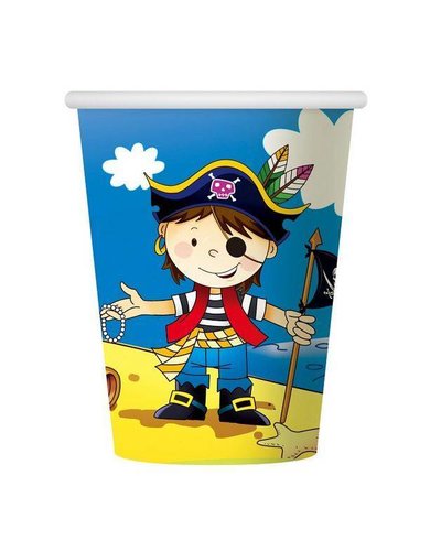 Magicoo 6 Partybecher für Piratenparty