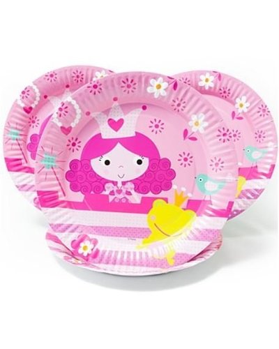 Magicoo 6 Teller (23 cm) mit Prinzessin-Motiv