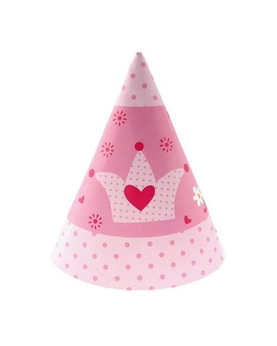 Magicoo Rosa Partyhüte für Prinzessinnenparty