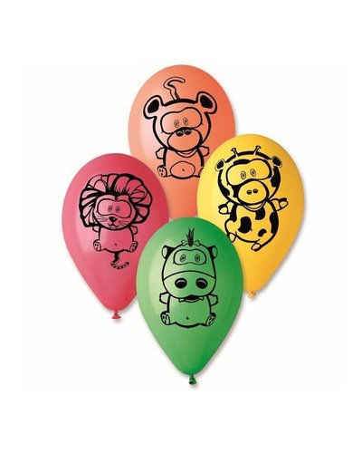 Magicoo 5 Luftballons Safari - Wildtiere