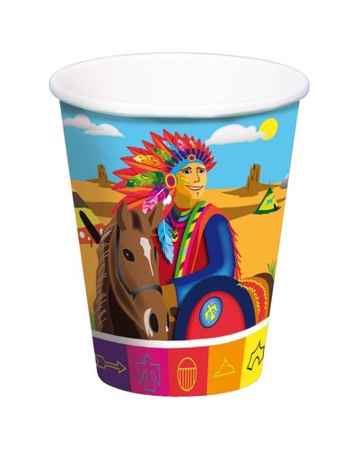 Magicoo 8 Becher für Indianerparty