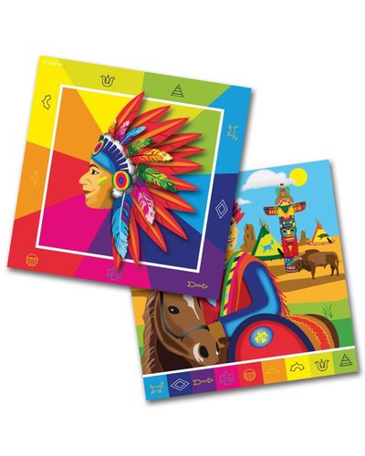 Magicoo 20 Servietten für Indianerparty