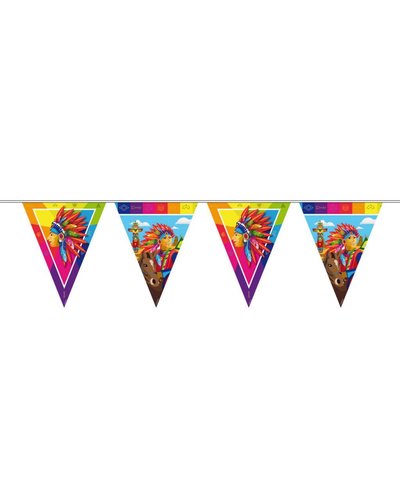 Magicoo Wimpelgirlande für Indianerparty