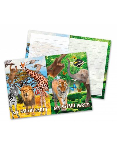 Magicoo Einladungen Tierparty - Safari-Party
