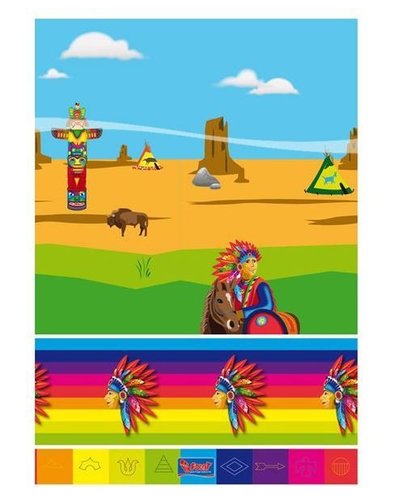 Magicoo Indianer Party Tischdecke