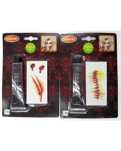 Goodmark Falsches Vampirblut inkl. Halloween-Tatoo