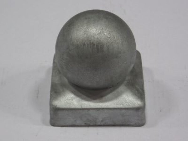 Paalkap bol grijs verzinkt