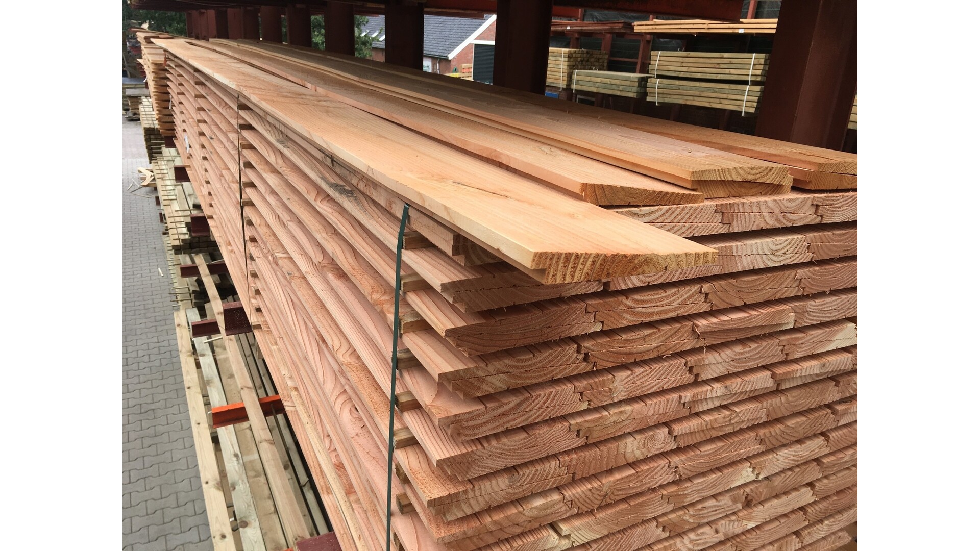 Zweedsrabat  breed 1,1-2,2x19,5 cm