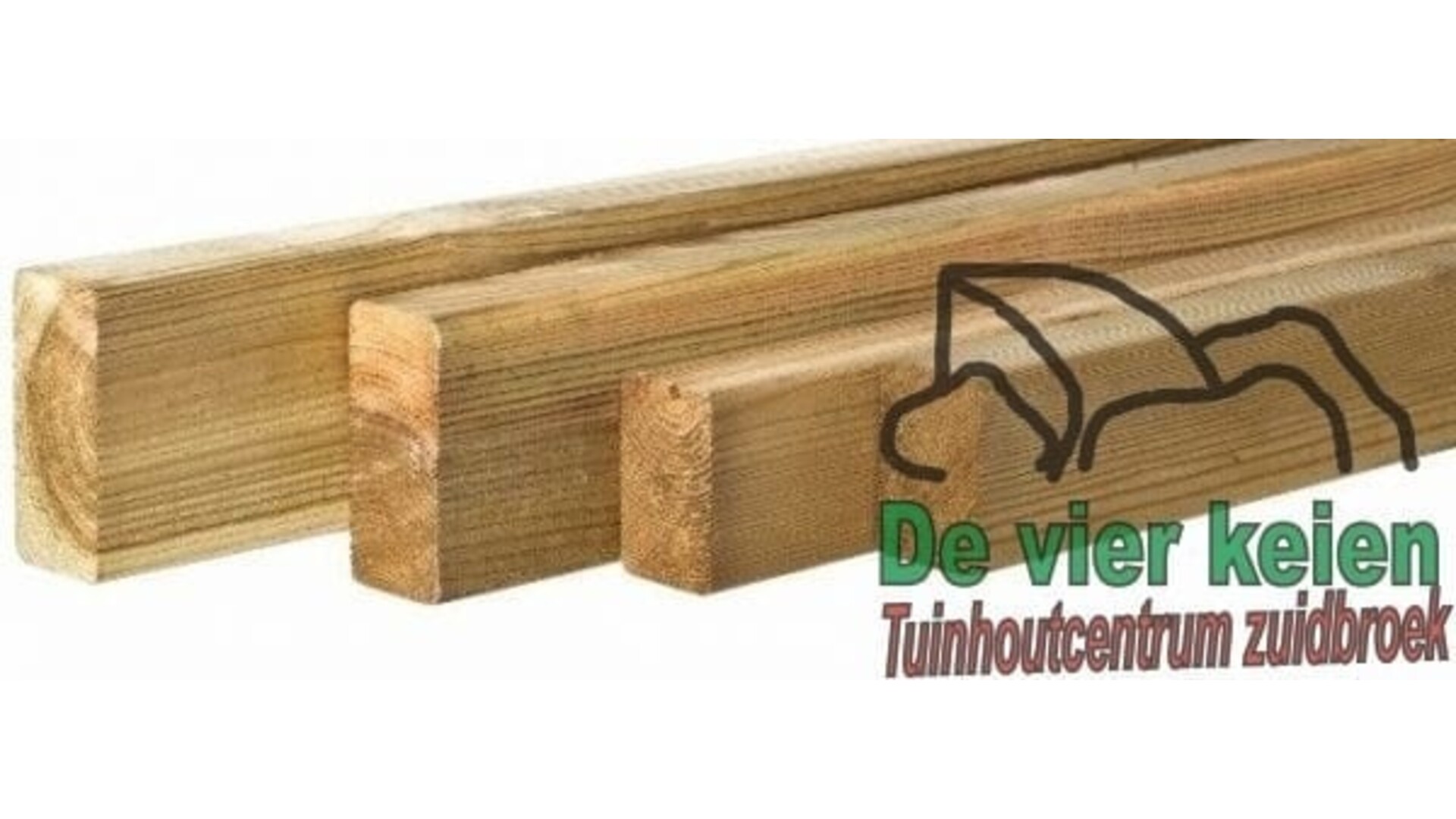 Grenen regel 4,5x7 cm