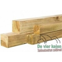 Grenen paal 12x12 cm