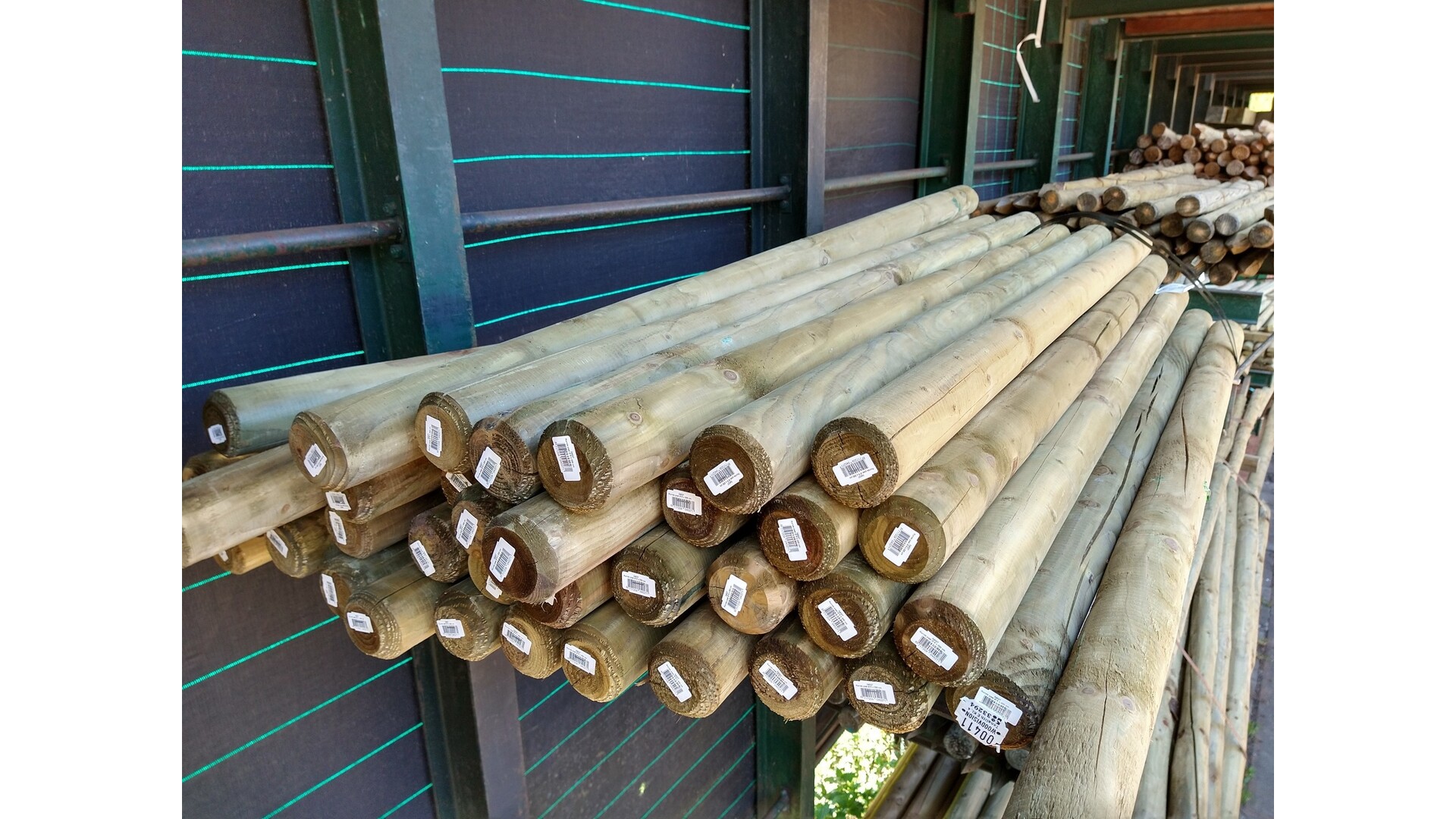 Paal rond gefreesd 8 cm