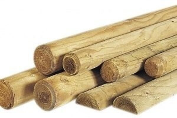 Paal rond gefreesd 6 cm