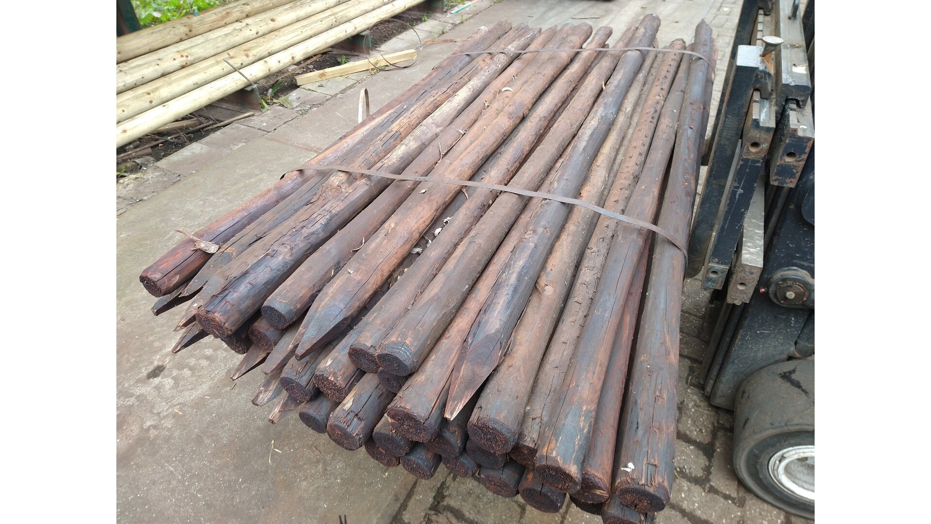 Paal rond Geschild 7 cm - Creo-luc