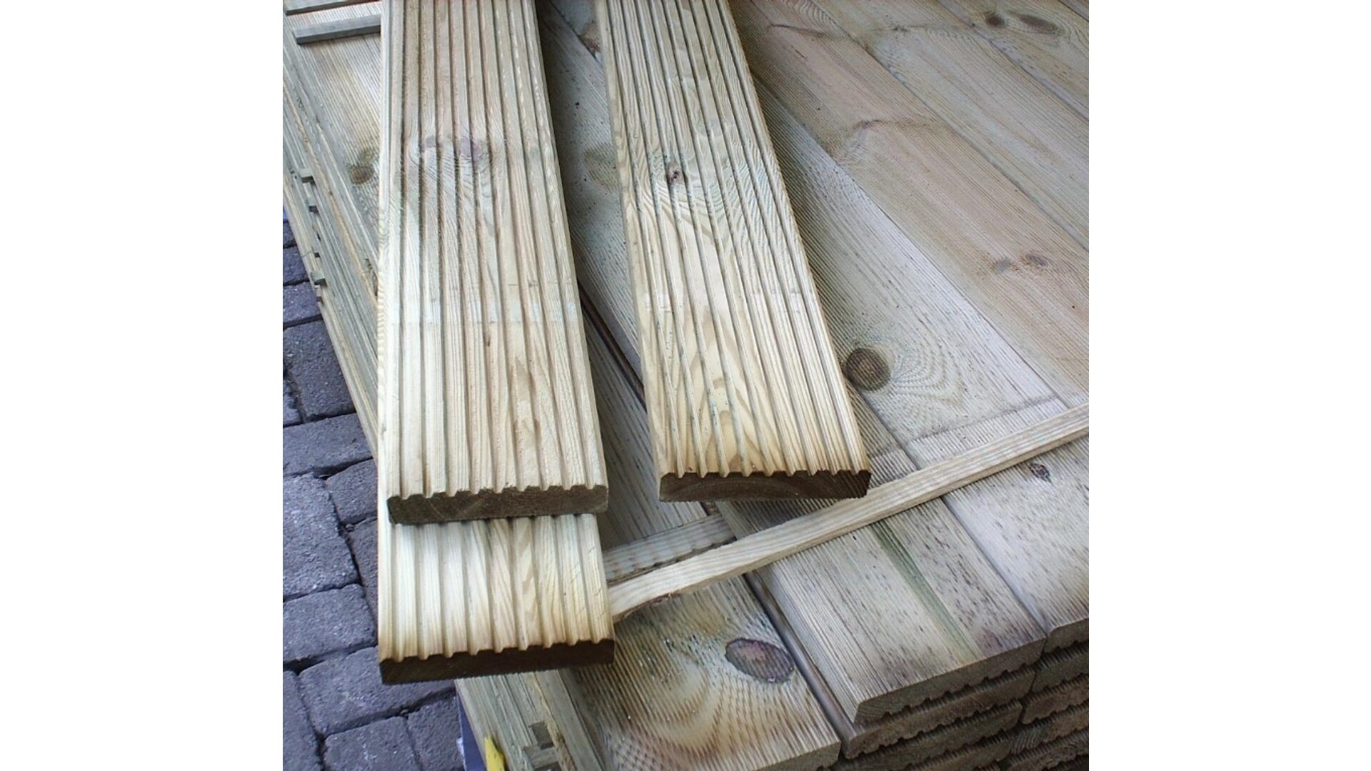 Grenen vlonderplank 2,8x14,5 cm