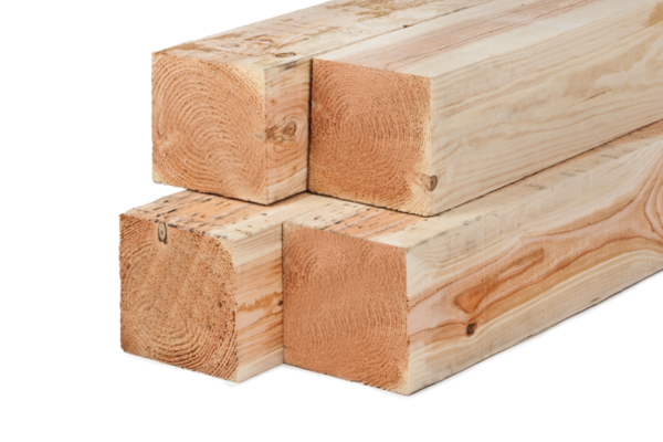 Douglas paal fijnbezaagd 15x15 cm