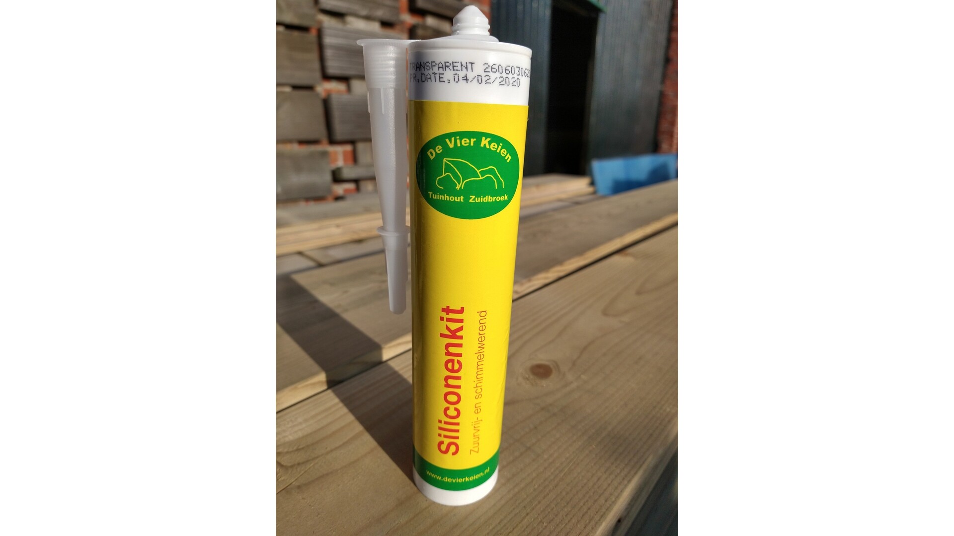 Polycarbonaat Zuurvrij kit transparant