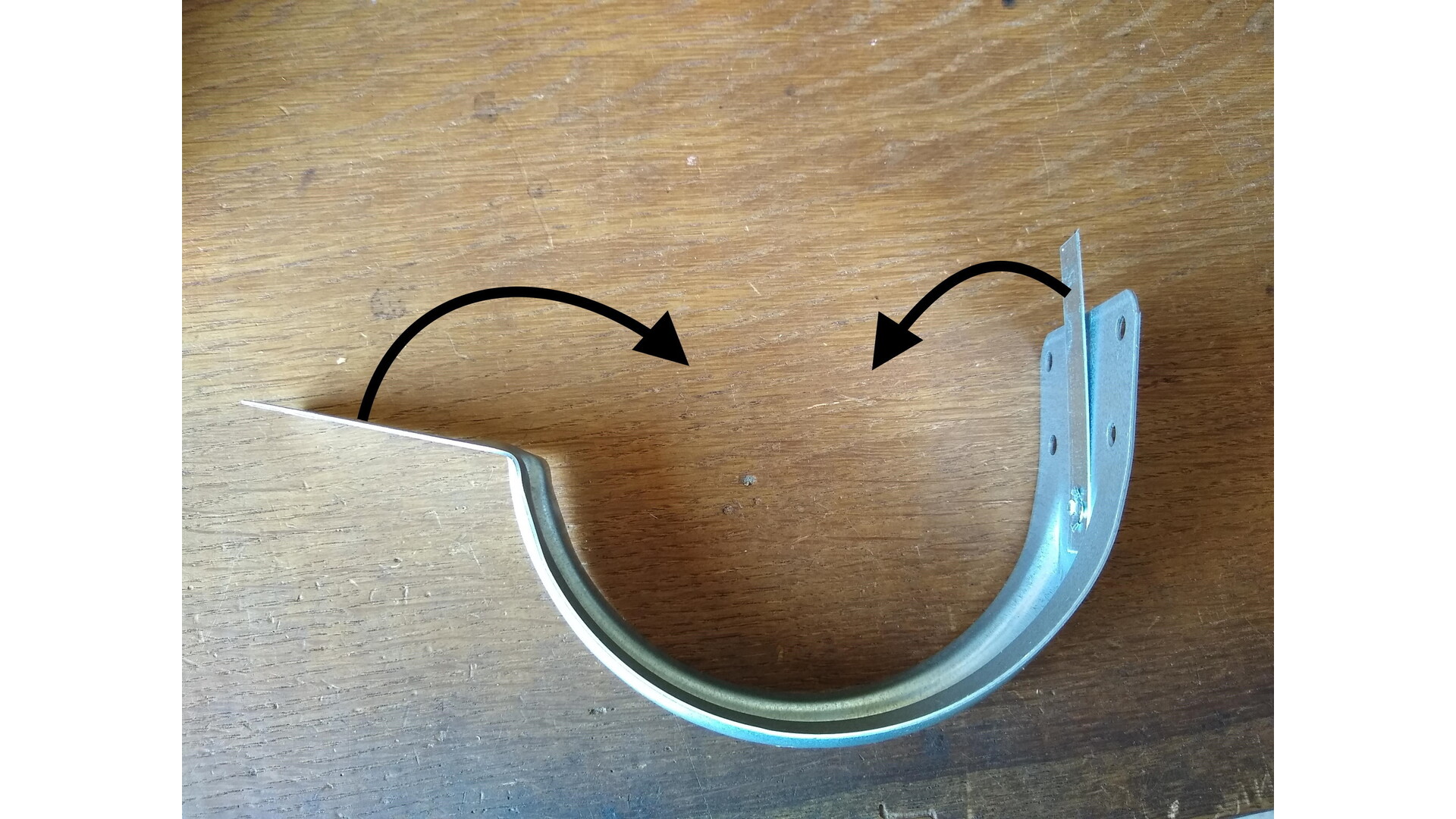 Dakgoot G250 Quickfix beugel