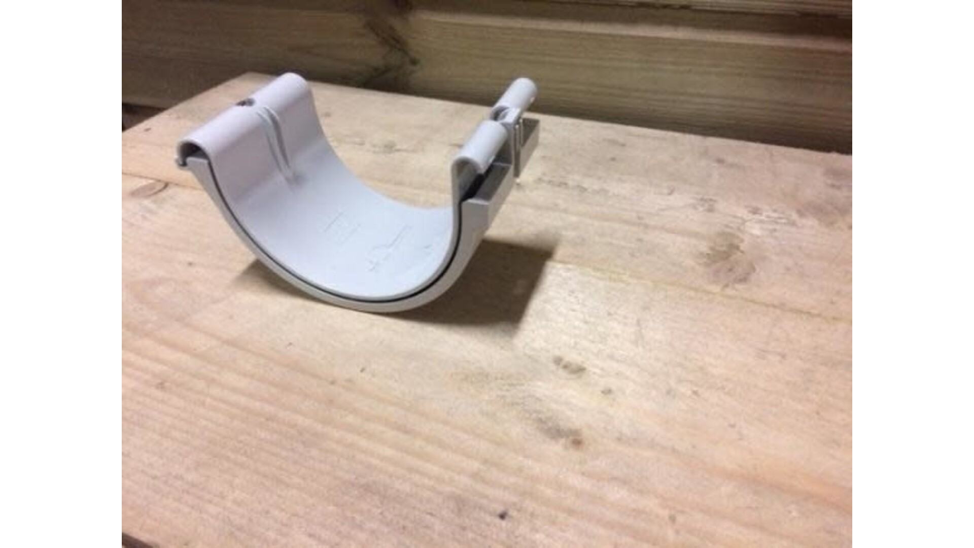 Dakgoot G250 Wit/Grijs Koppelstuk