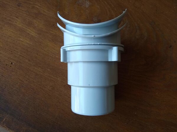 Dakgoot G250 Wit/Grijs Uitvoer